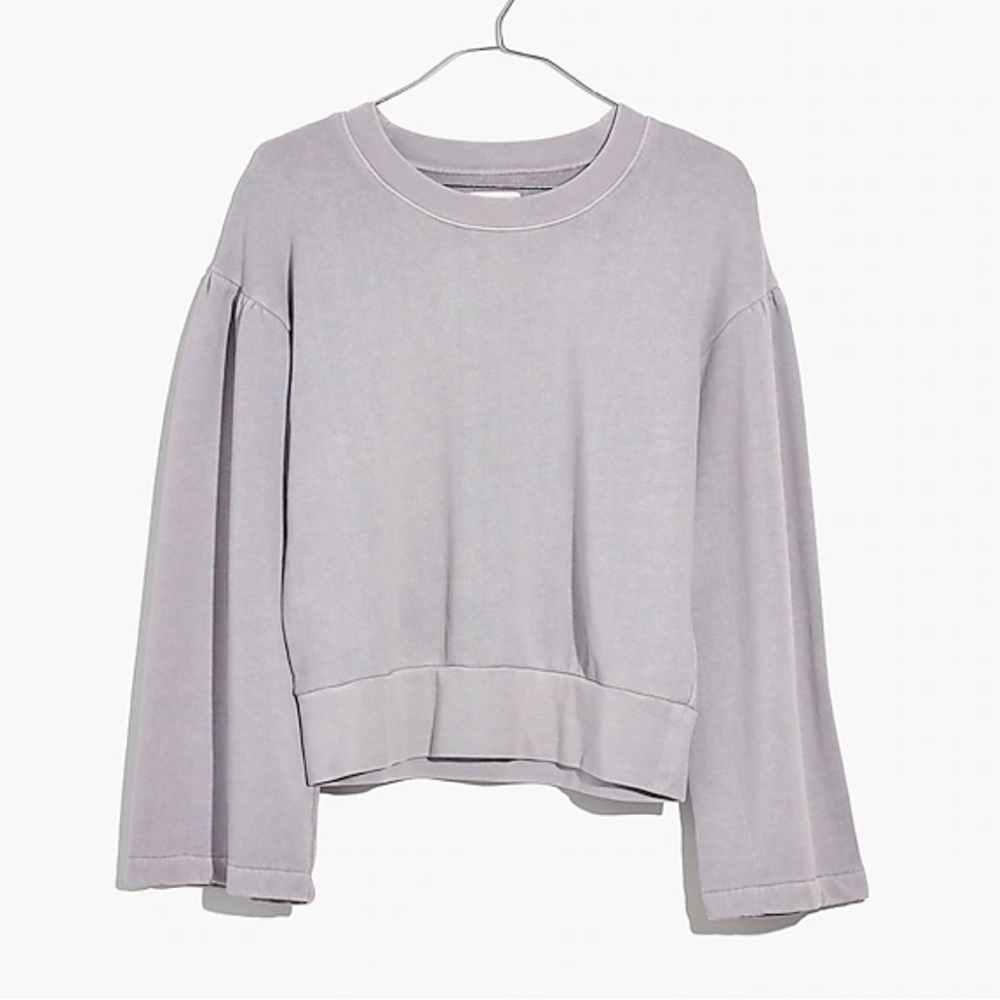 Madewell X Karen Walker Garment-Dyed Long Sleeve Crewneck Sweatshirt Size Medium